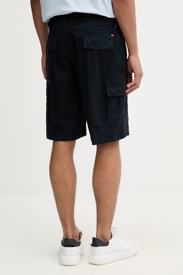 Oblečenie Tommy Hilfiger šortky cargo pánske s bavlnou MW0MW42350 tmavomodrá