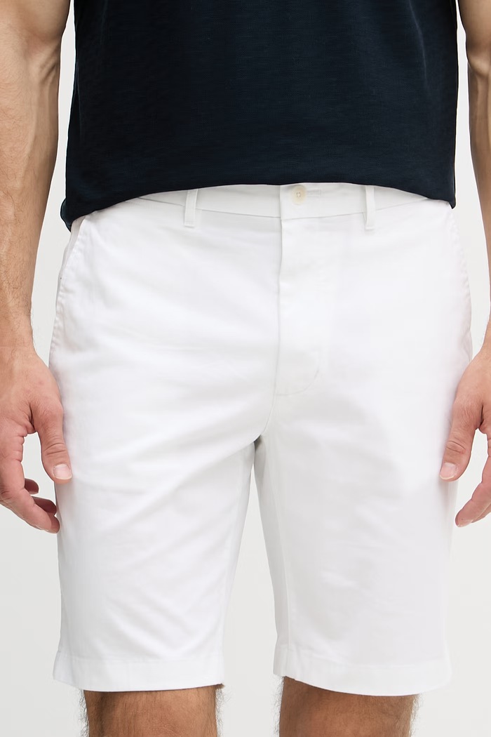 Tommy Hilfiger šortky pánske bavlnené s elastanom biela MW0MW42351