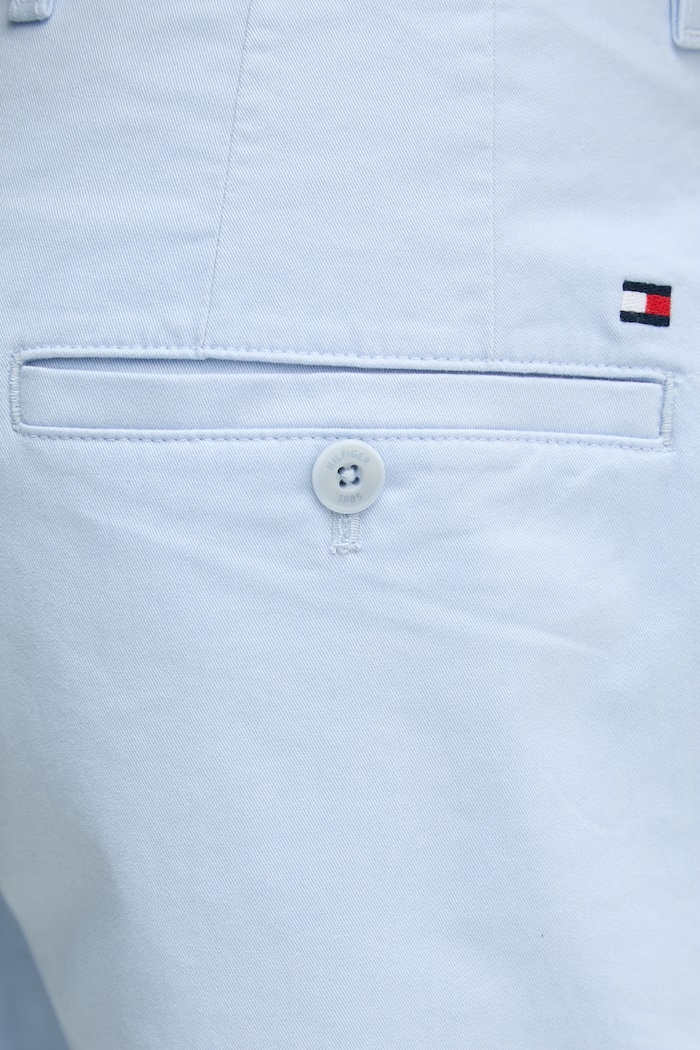 Tommy Hilfiger šortky pánske bavlnené s elastanom modrá MW0MW42351
