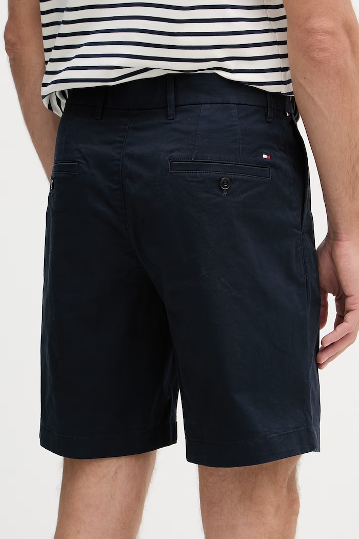 Oblečenie Tommy Hilfiger šortky chino pánske bavlnené s elastanom MW0MW42352 tmavomodrá