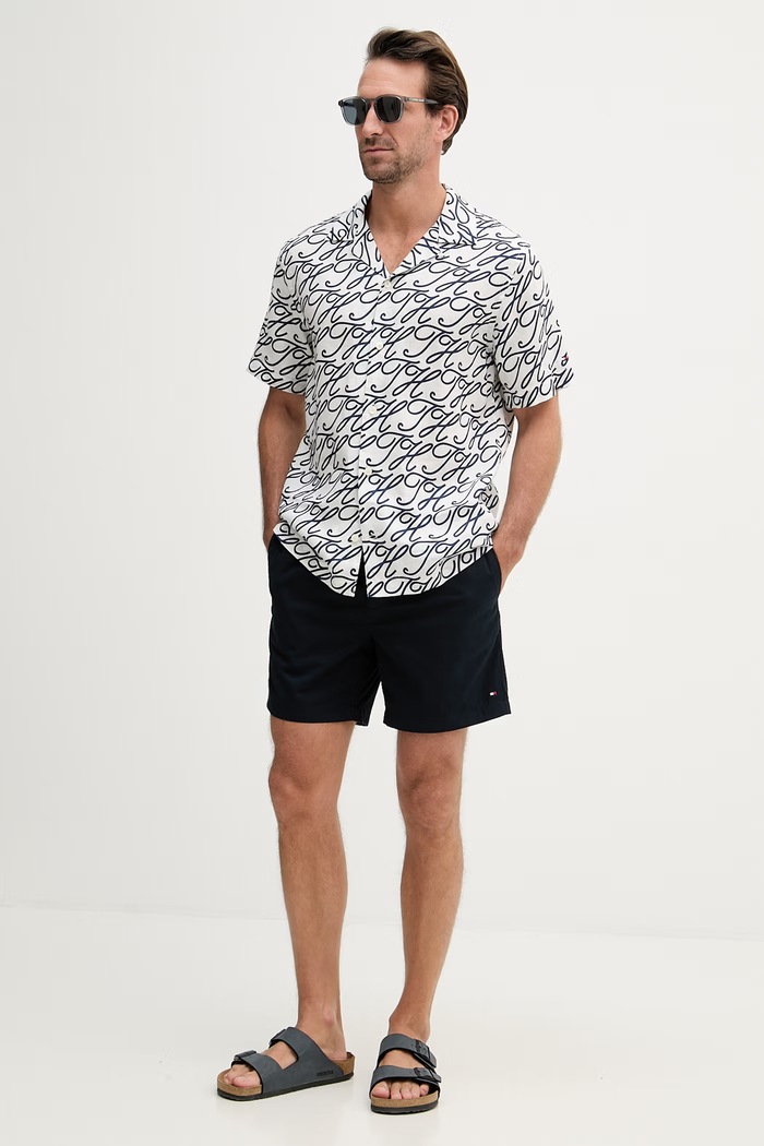 Tommy Hilfiger šortky pánske MW0MW42356 tmavomodrá SS26