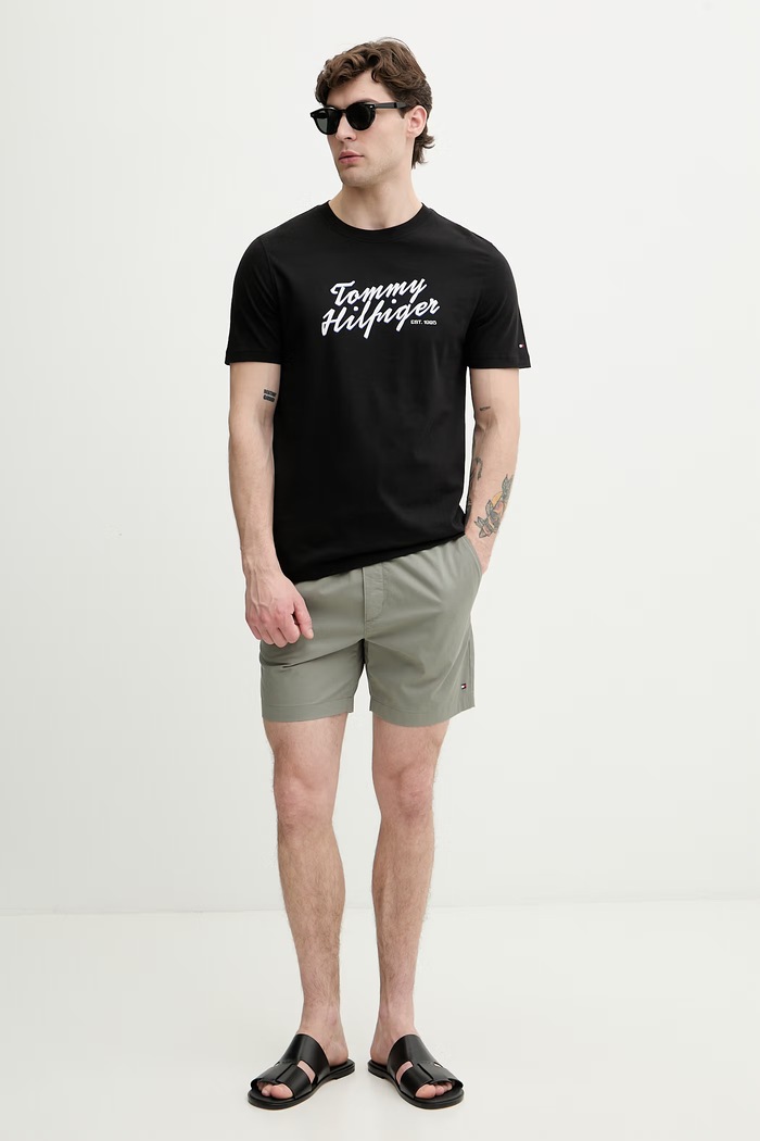 Tommy Hilfiger šortky pánske MW0MW42356 sivá SS26