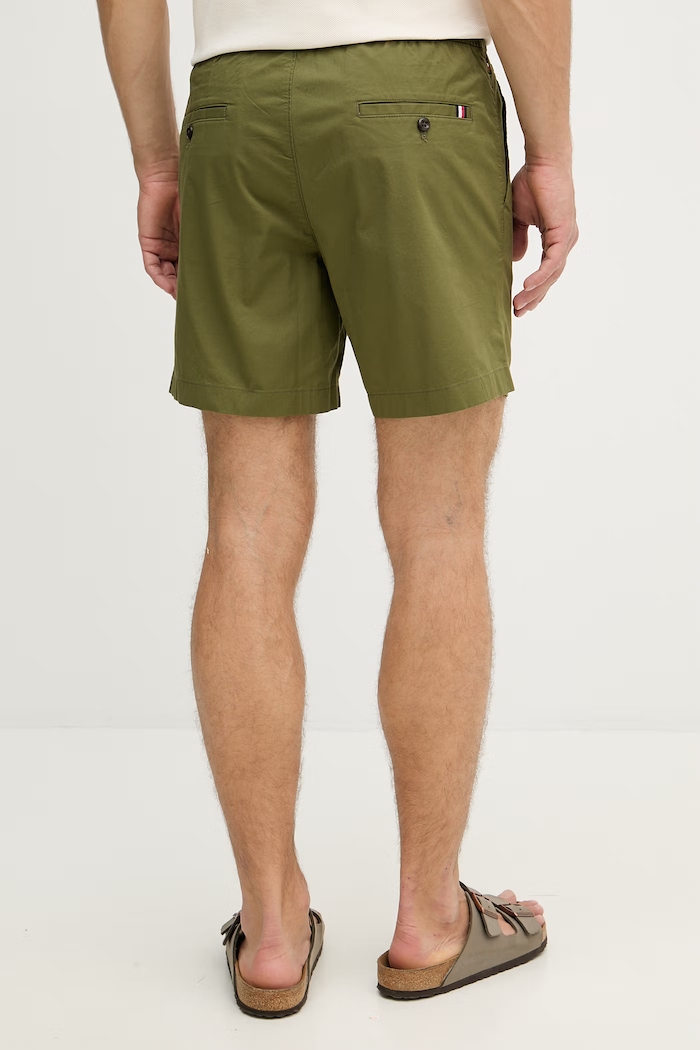 Odzież Tommy Hilfiger szorty męskie MW0MW42356 zielony
