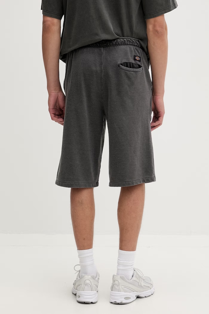 Oblečenie Dickies teplákové šortky pánske s bavlnou DK0A885BBLK1 sivá