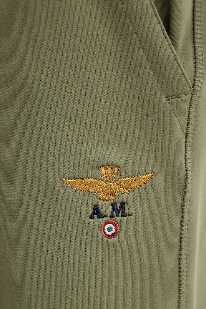 Aeronautica Militare pantaloni scurți verde BF0032UF00674