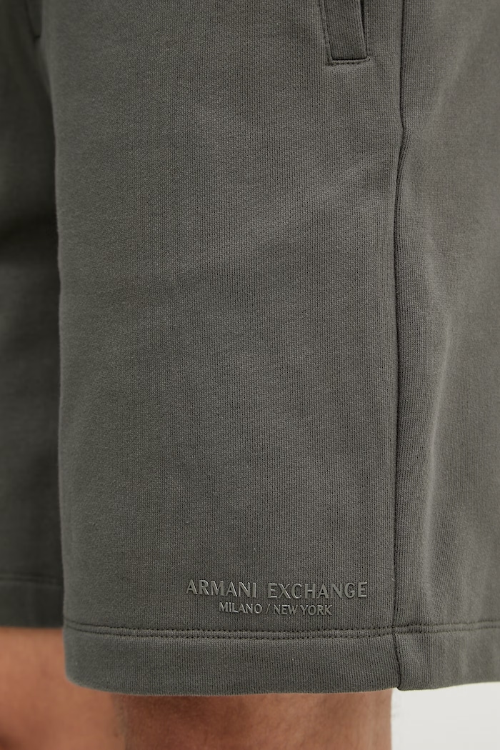 Armani Exchange teplákové šortky pánske bavlnené zelená XM001300.AF20934