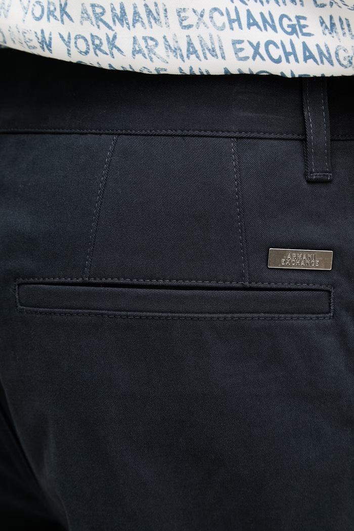 Armani Exchange kratke hlače ženske z bombažem mornarsko modra XM002099.AF22547