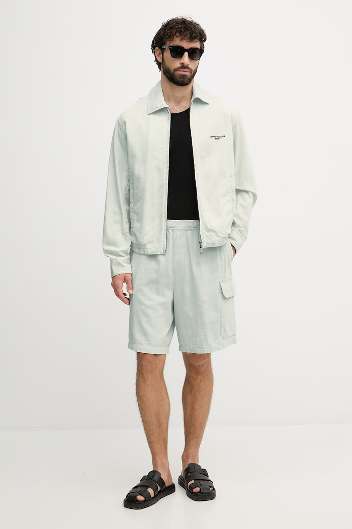 Armani Exchange šortky pánske rifľové XM002810.AF22638 modrá SS26