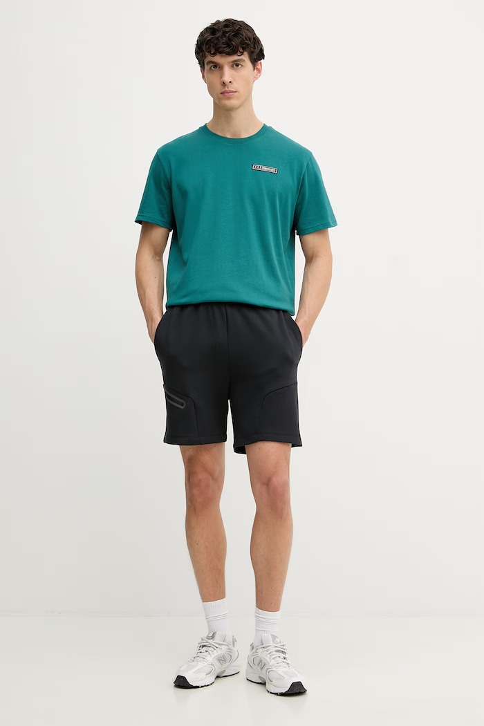 Under Armour trenirka kratke hlače moške Unstoppable Flc 1379809 črna SS26