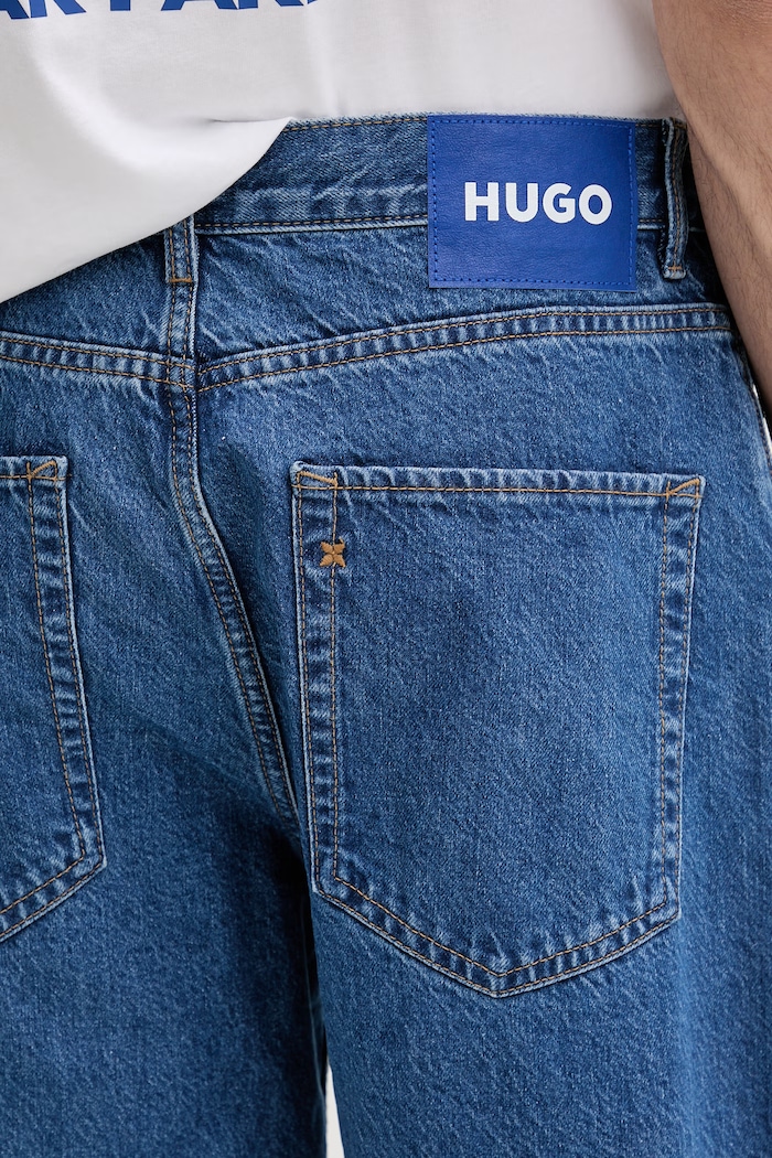 Jeans kratke hlače Hugo Blue Skate shorts modra 50555993