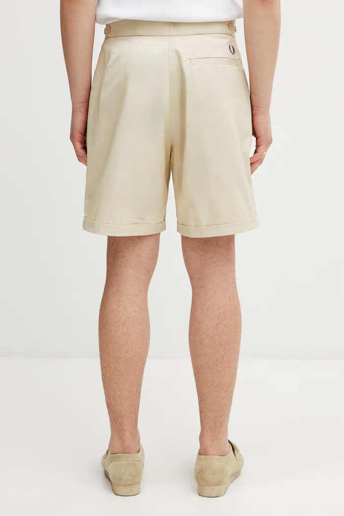 Îmbrăcăminte Fred Perry pantaloni scurți din bumbac pentru bărbați S2301 bej