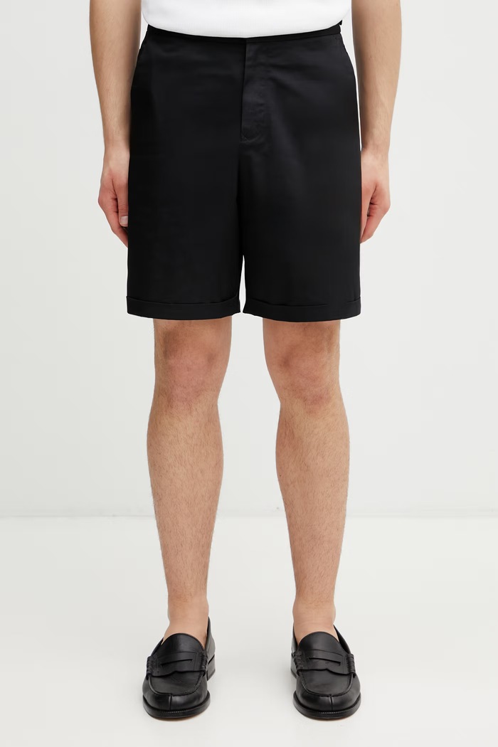 Fred Perry pantaloni scurți din bumbac pentru bărbați negru S2301