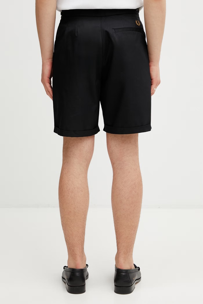 Îmbrăcăminte Fred Perry pantaloni scurți din bumbac pentru bărbați S2301 negru