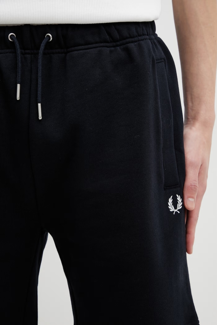 Fred Perry szorty dresowe bawełniane męskie granatowy S8505