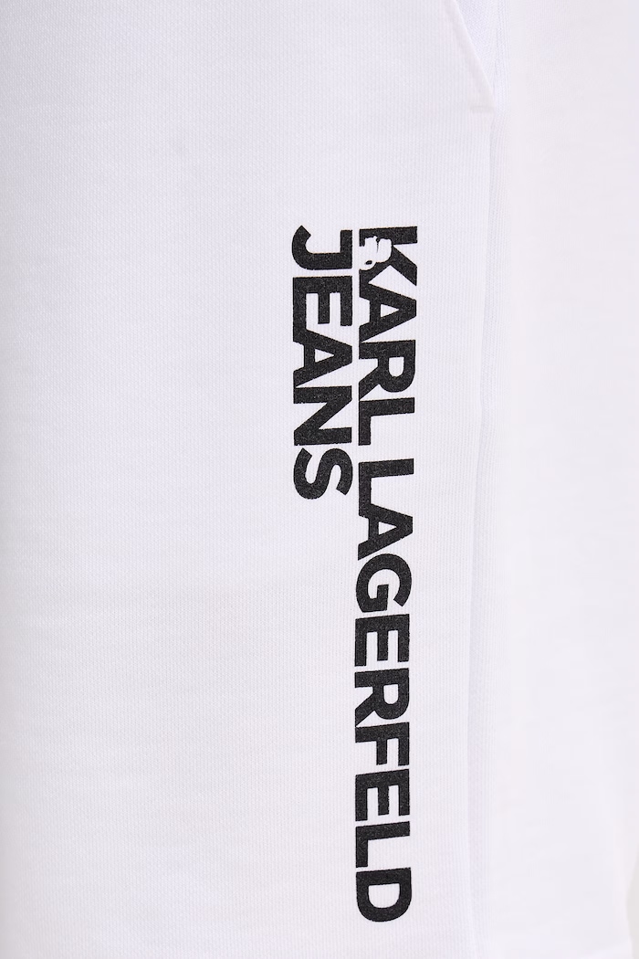 Karl Lagerfeld Jeans teplákové šortky pánské bavlněné bílá A2M10166