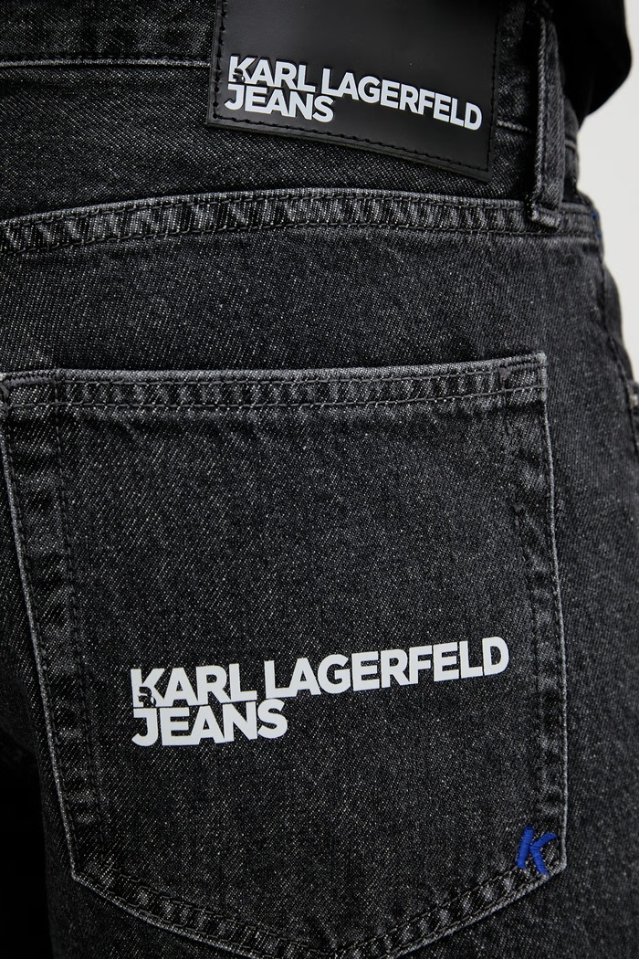 Karl Lagerfeld Jeans šortky pánske rifľové sivá B2M10077