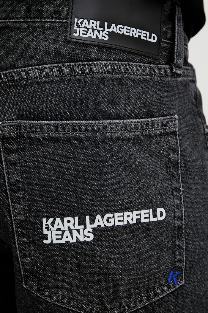 Karl Lagerfeld Jeans šortky pánske rifľové sivá B2M10077