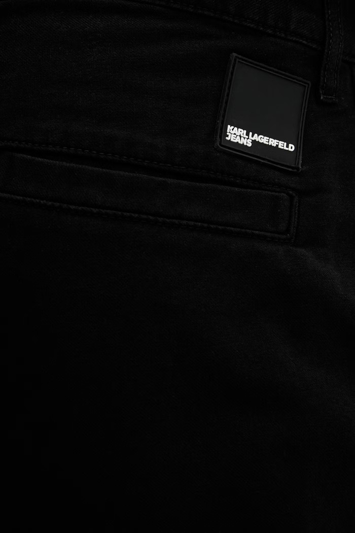 Karl Lagerfeld Jeans šortky pánske bavlnené čierna B2M10129