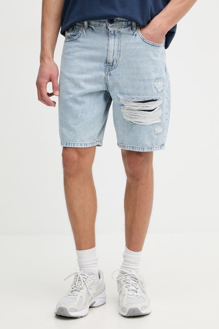Karl Lagerfeld Jeans šortky pánské modrá B2M10139