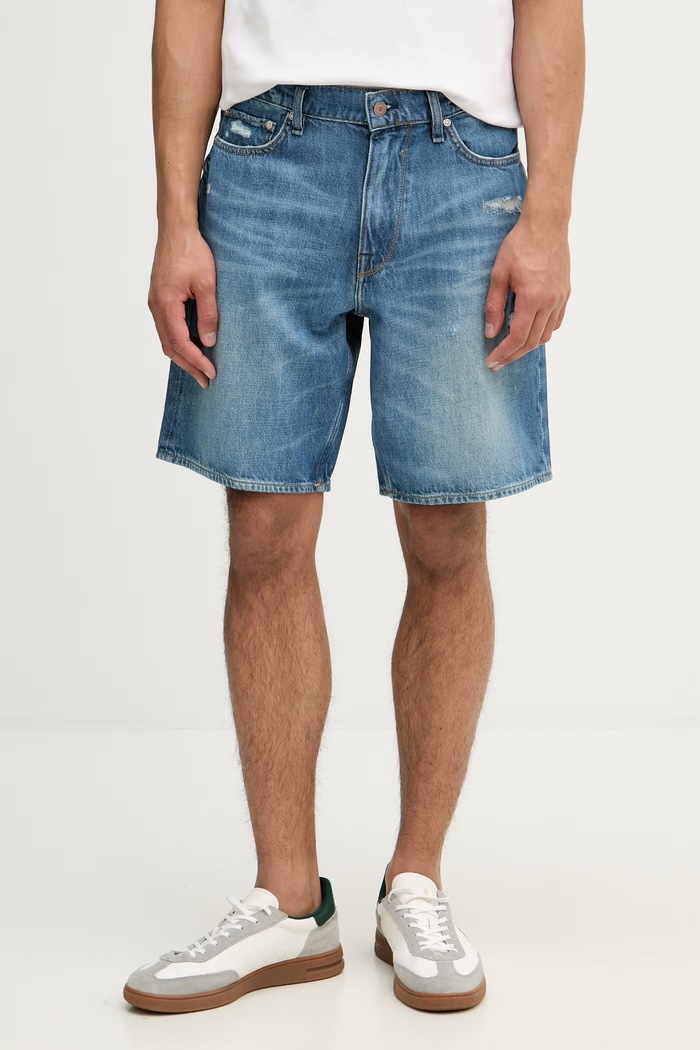 Guess šortky pánske rifľové JETT modrá M6GDV8.D0770