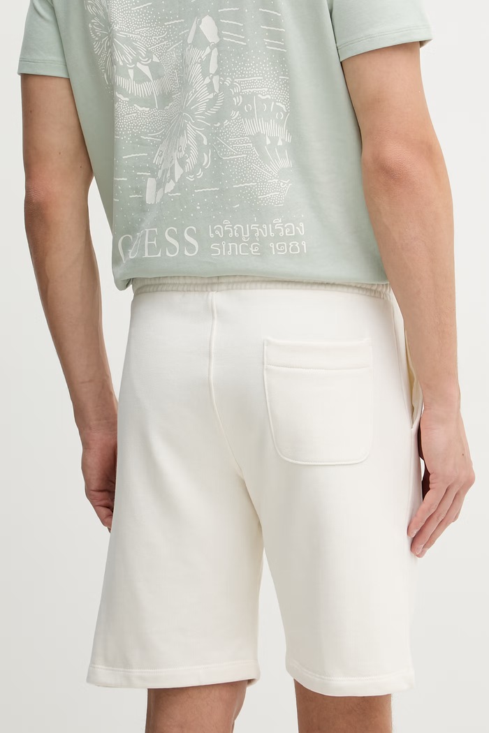 Ρούχα Guess Σορτς επίσημα ανδρικά βαμβακερά M6GD12.K3020 μπεζ
