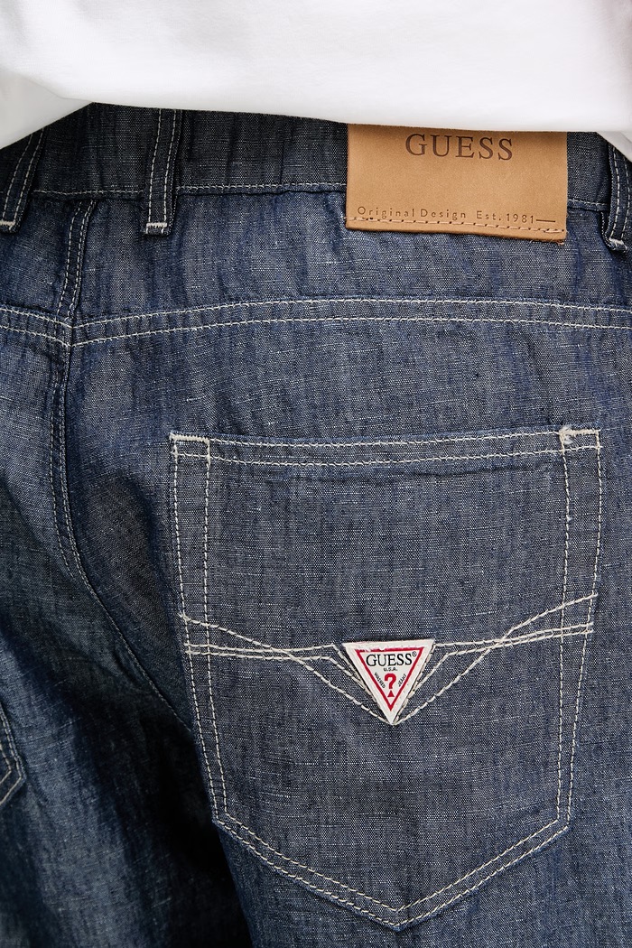 Guess pantaloni scurți pentru bărbați JEROME albastru M6GDV7.D0765