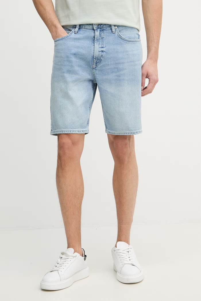 Guess szorty męskie z bawełną RODEO niebieski M6GD27.D0778