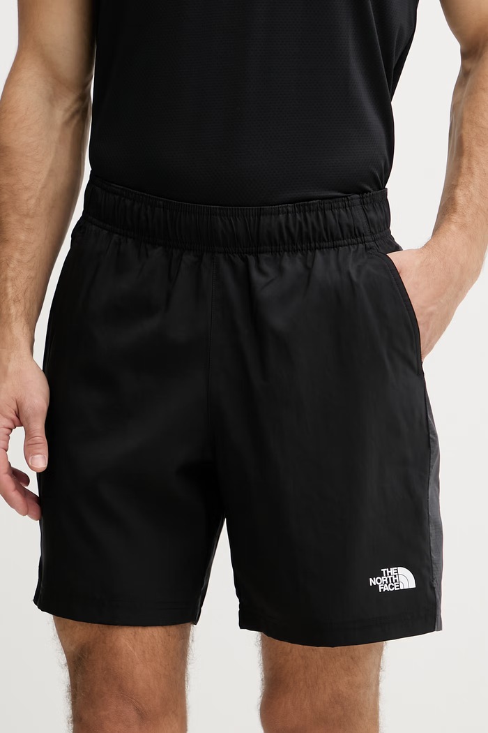 The North Face спортен къс панталон мъжки 24/7 color block черен NF0A8BEQKT01