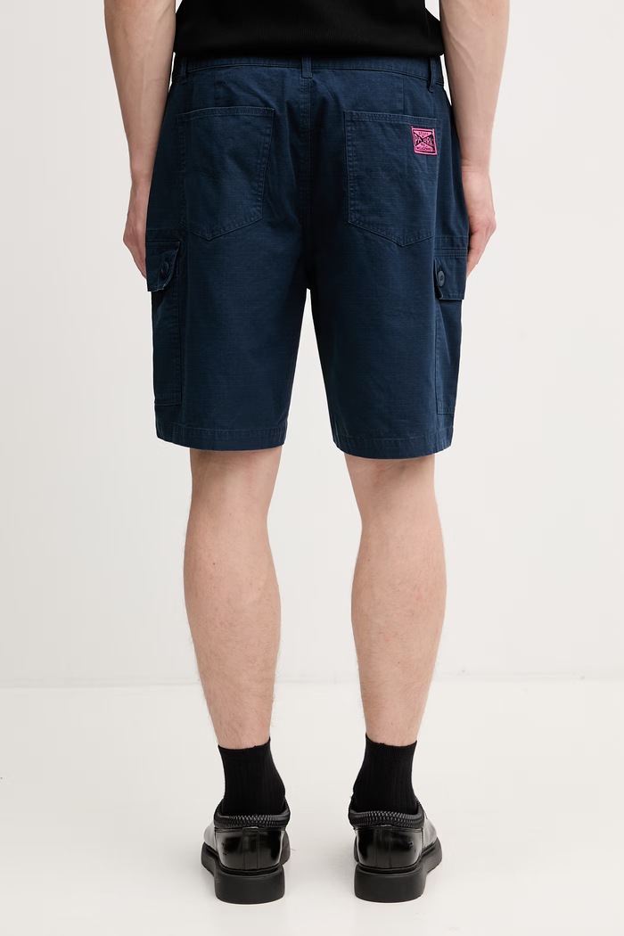 Дрехи by Parra Cargo stuff къс панталон карго от памук мъжки 55330 син