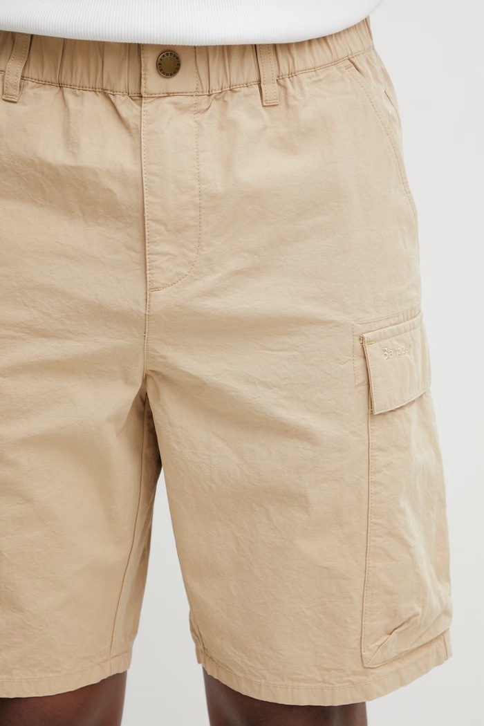 Barbour MST0076TA71 pantaloni scuți cargo din bumbac pentru bărbați verde MST0076TA71