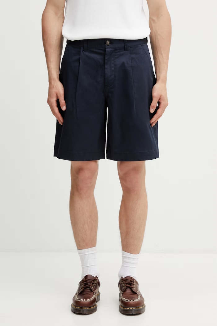 Barbour MST0078NY91 pantaloncini chino in cotone da uomo blu navy MST0078NY91