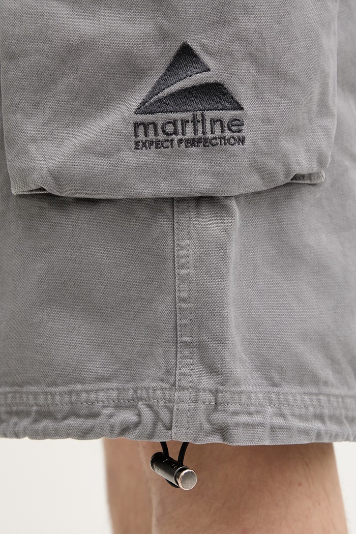 Martine Rose Utility къс панталон карго от памук мъжки сив 860WP22003