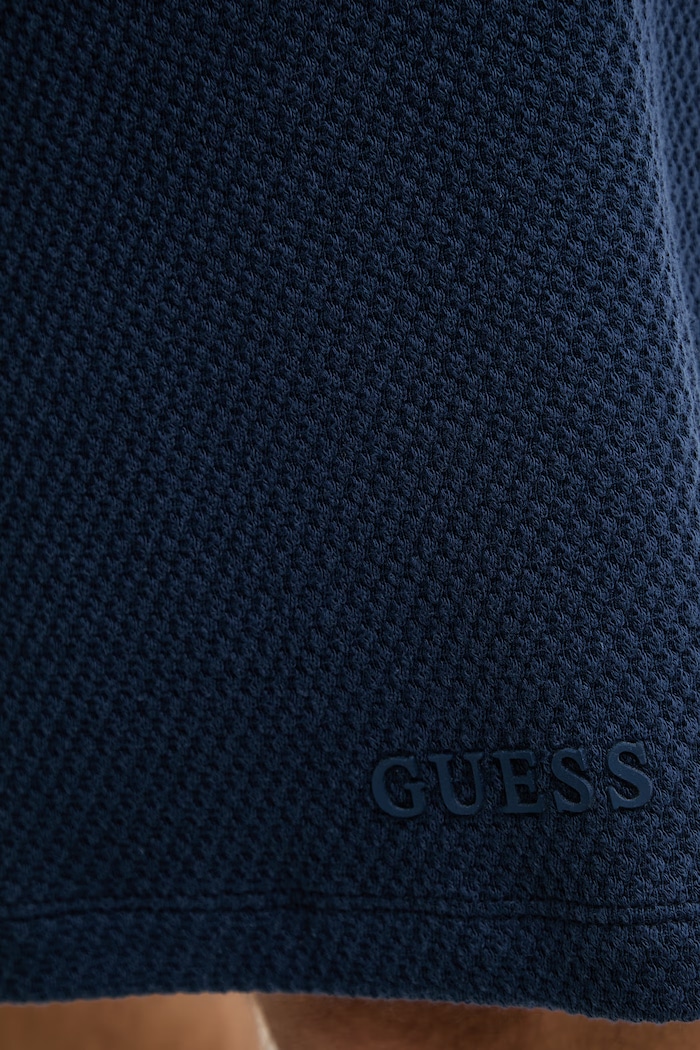 Guess Pantaloncini da tuta da uomo in cotone JHONNY blu navy Z6GD10.K3209