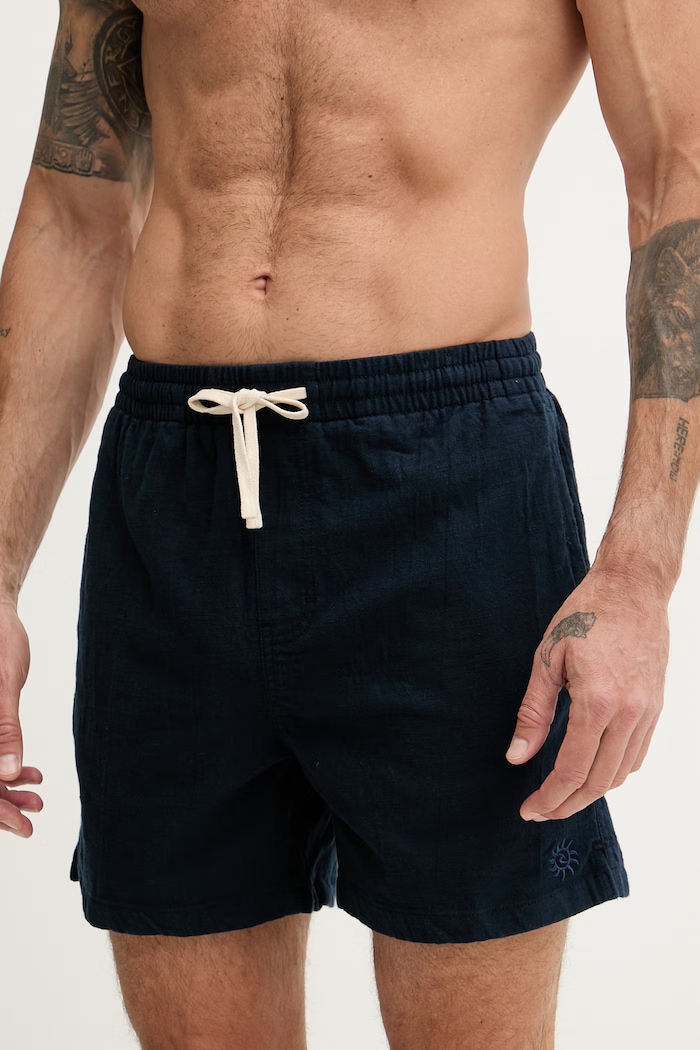 Rip Curl kratke hlače moške bombažne z elastanom PACIFIC RINSE 04GMWS mornarsko modra SS26