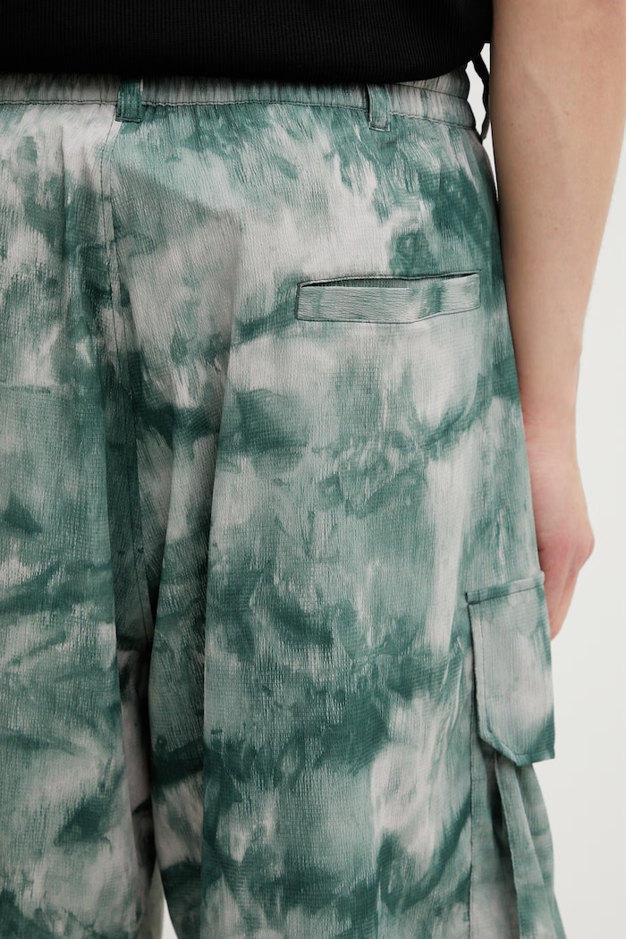 Y-3 AOP PLT SHORTS szorty cargo męskie zielony KS5221