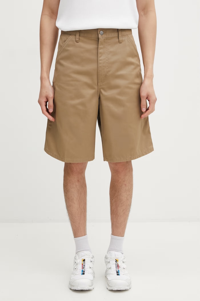 Carhartt WIP Simple Short pantaloni scurți cu bumbac pentru bărbați bej I034912.8Y02