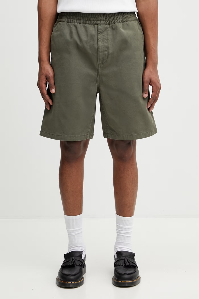 Carhartt WIP Flint Short шорти бавовняні чоловічі зелений I030480.11GD
