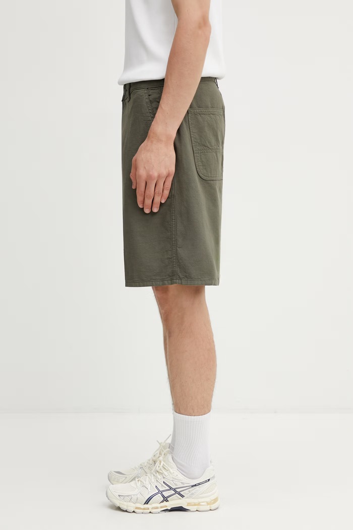 Carhartt WIP Walter Single Knee Short šortky bavlnené pánske I036491.11GD zelená SS26