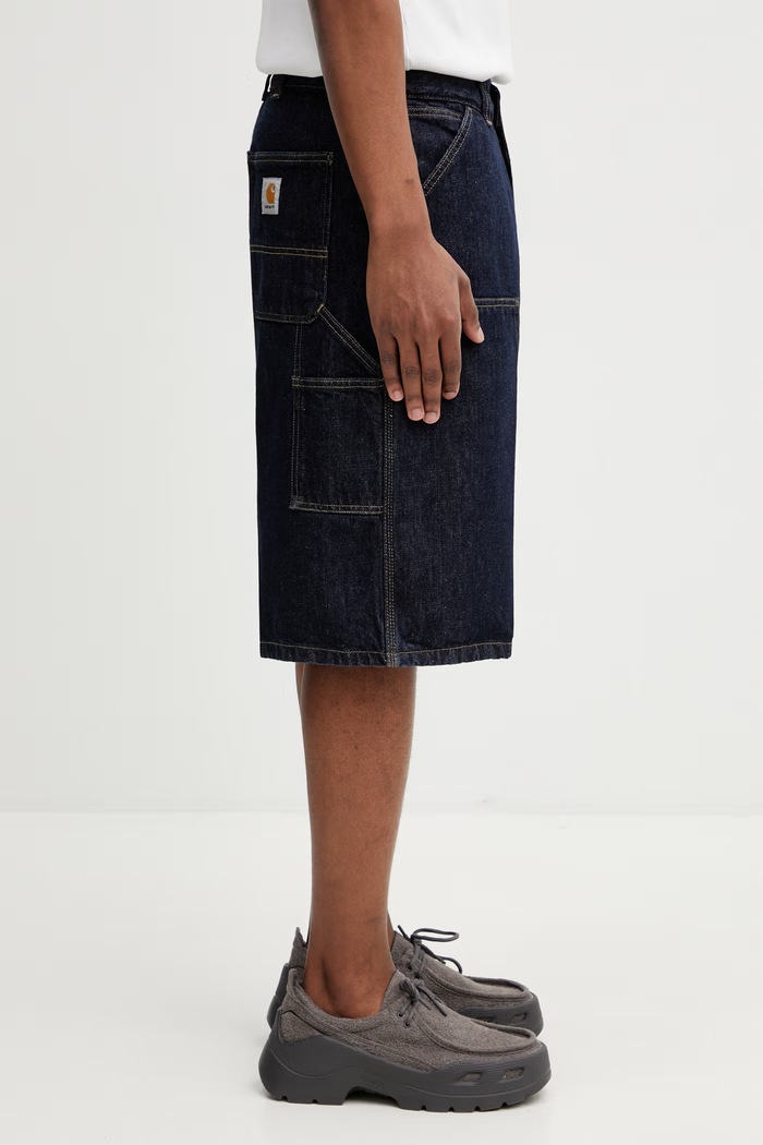 Carhartt WIP OG Double Knee Short pantaloni scurți denim pentru bărbați albastru I036590.102