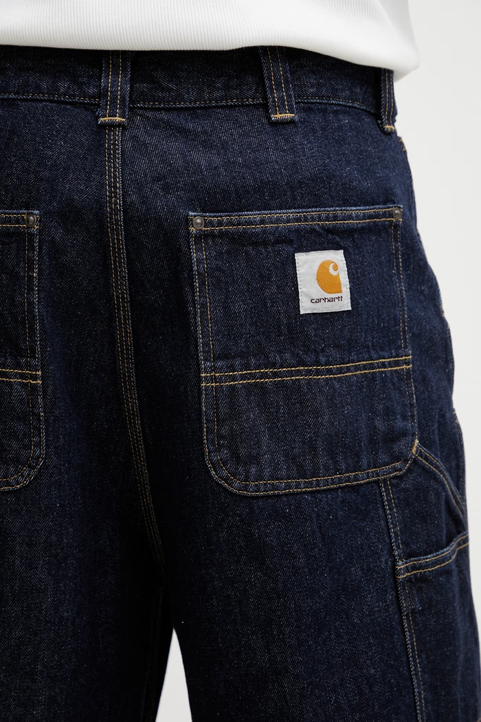 Carhartt WIP OG Double Knee Short pantaloni scurți denim pentru bărbați I036590.102 albastru