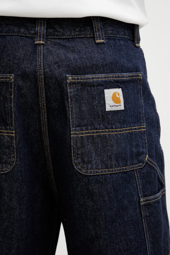 Carhartt WIP OG Double Knee Short pantaloni scurți denim pentru bărbați I036590.102 albastru