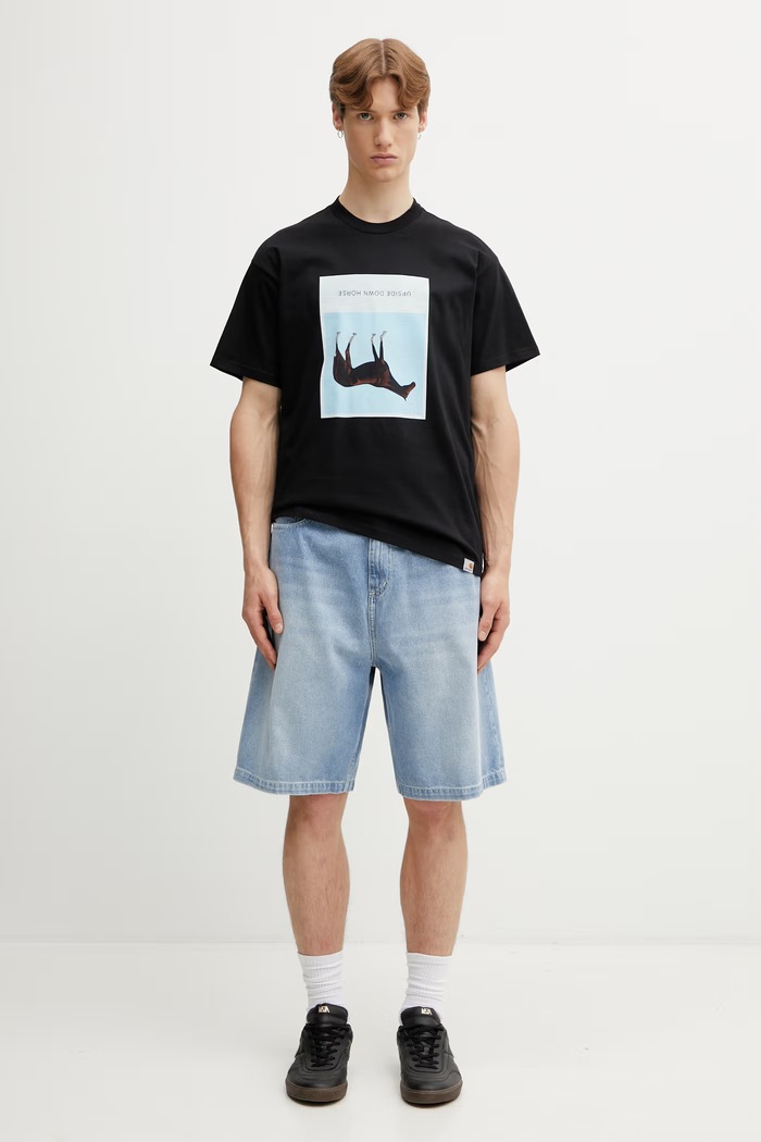 Carhartt WIP Brandon Short shorts cotton Men's I036543.01ZO blue