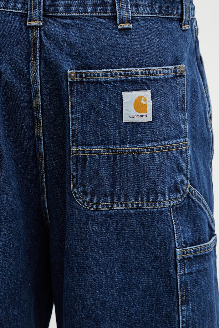 Carhartt WIP OG Double Knee Short pantaloni scurți denim pentru bărbați albastru I036590.106