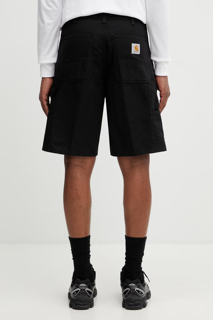 Îmbrăcăminte Carhartt WIP Double Knee Short Pantaloni scurți bumbac pentru bărbați I034793.8902 negru