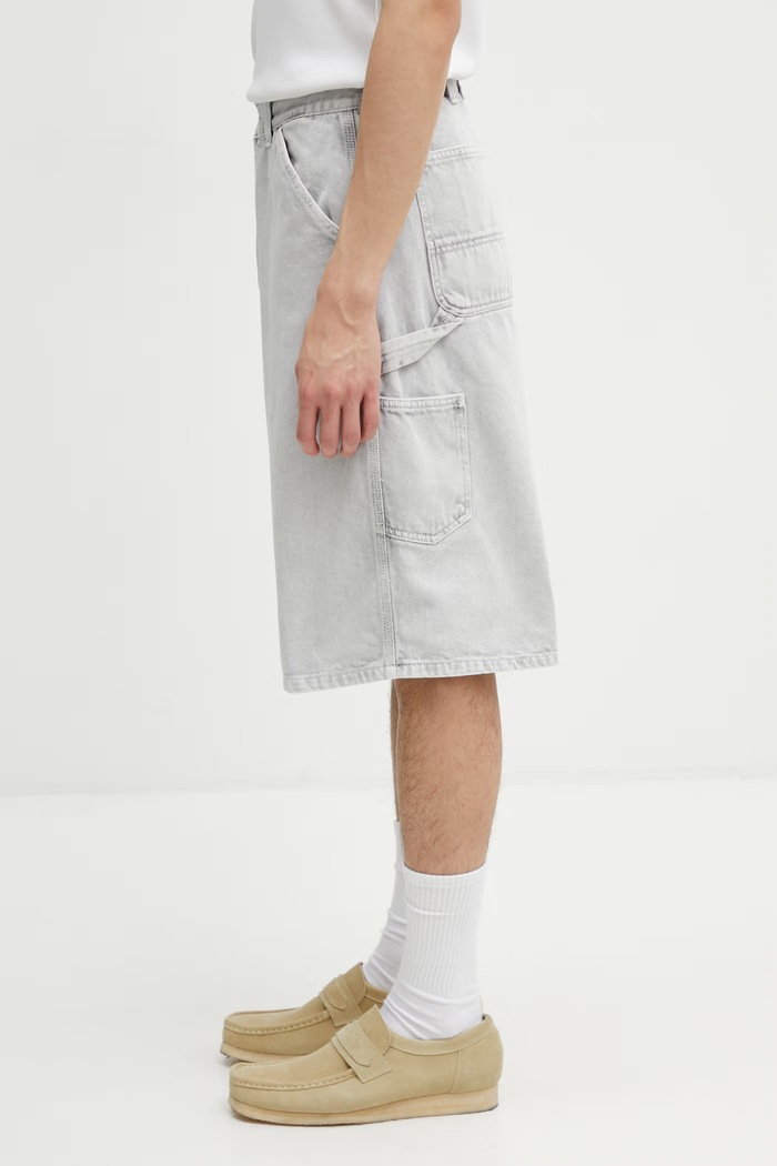 Carhartt WIP OG Single Knee Short shorts denim men's I036497.895F gray SS26