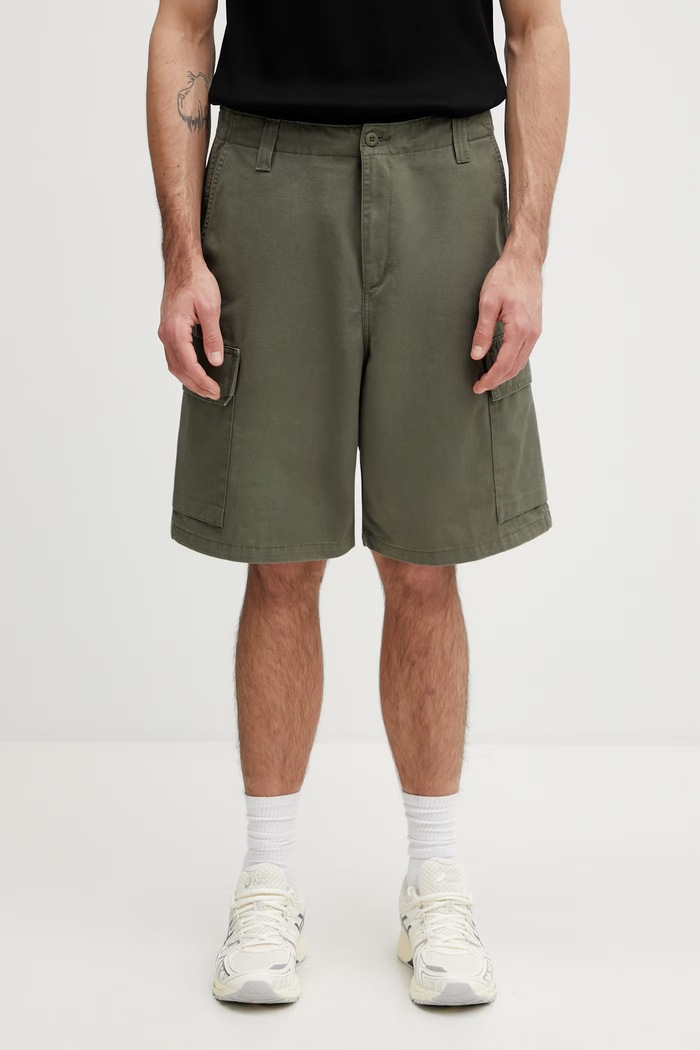 Carhartt WIP Kade Cargo Short pantaloni scuți cargo din bumbac pentru bărbați verde I036505.1106