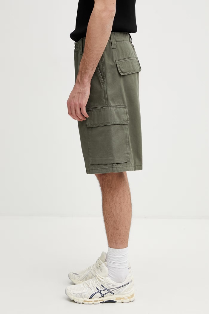 Carhartt WIP Kade Cargo Short pantaloni scuți cargo din bumbac pentru bărbați I036505.1106 verde SS26
