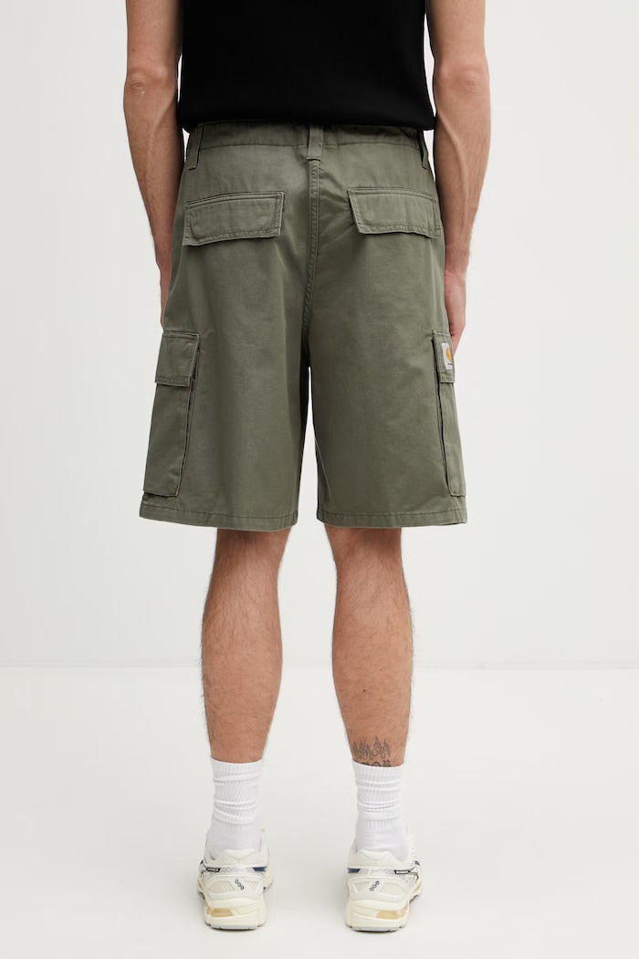 Îmbrăcăminte Carhartt WIP Kade Cargo Short pantaloni scuți cargo din bumbac pentru bărbați I036505.1106 verde