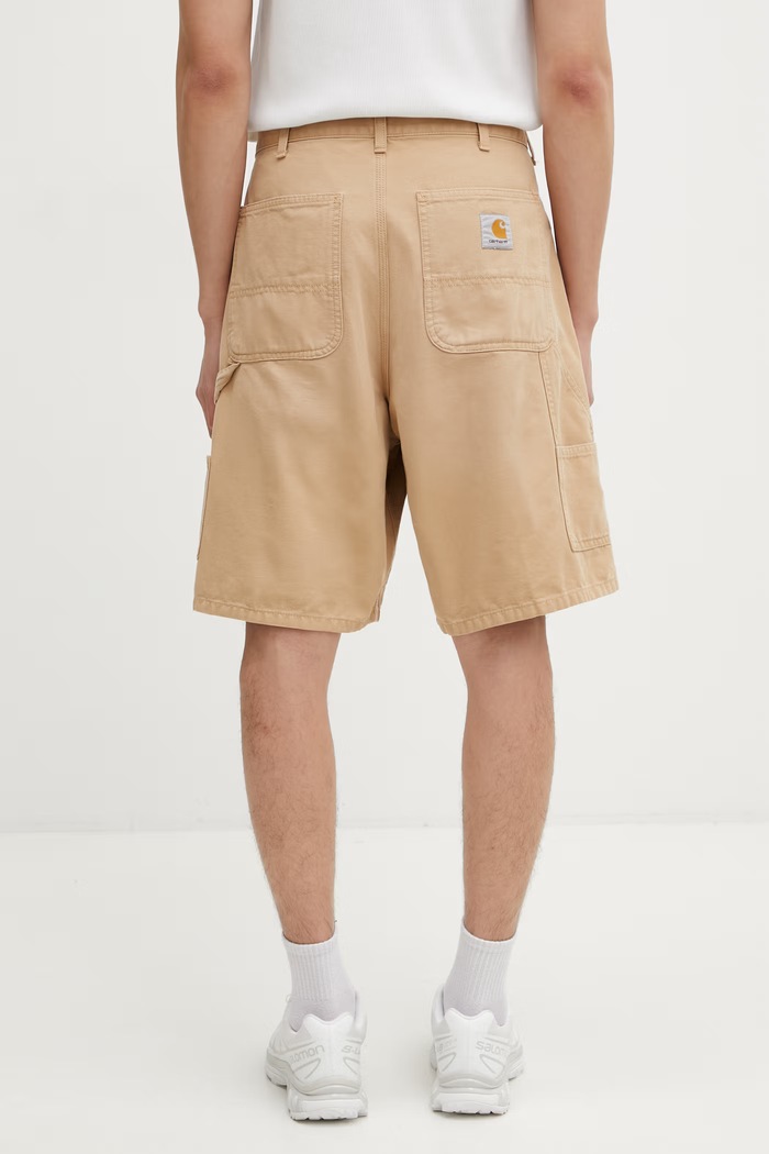 Oblečení Carhartt WIP Double Knee Short cargo šortky bavlněné pánské I036483.07E4O béžová