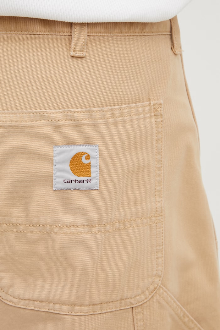 Carhartt WIP Double Knee Short cargo šortky bavlněné pánské béžová I036483.07E4O